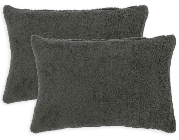 Presvlaka za jastuk 2 pcs HEERLEN Tamnosiva 40 x 60 cm Bouclé - Tamnosiva 40 x 60 cm 2