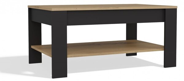 Stolić za kavu Oxido 1 (hrast artisan + crna)