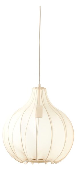 Bež viseća svjetiljka s tekstilnim sjenilom ø 39 cm Elati – Light & Living