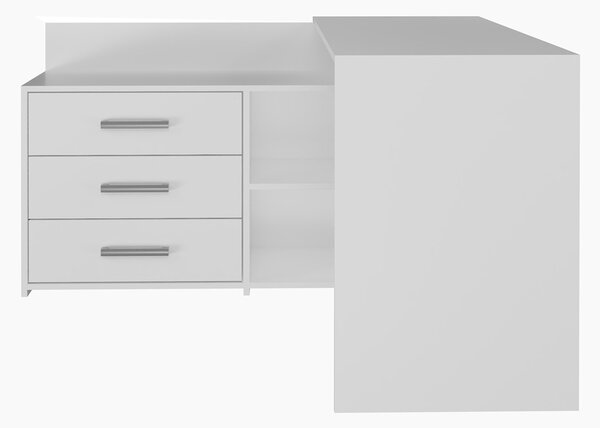 Kutni PC stolić Debio 1 (bijela)