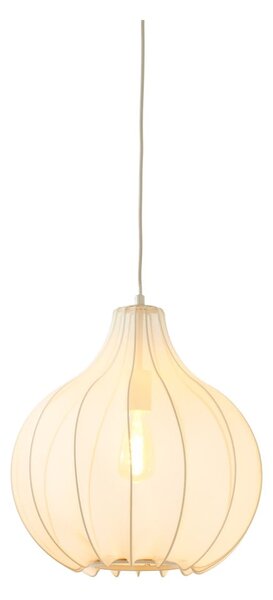 Bež viseća svjetiljka s tekstilnim sjenilom ø 39 cm Elati – Light & Living
