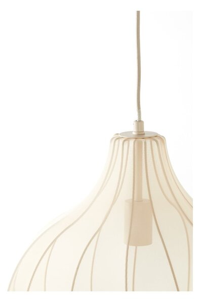 Bež viseća svjetiljka s tekstilnim sjenilom ø 39 cm Elati – Light & Living