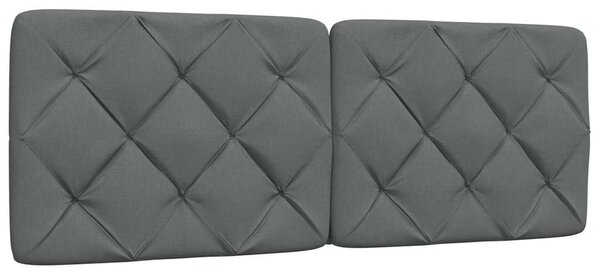 Krevet s madracem tamnosivi 120 x 200 cm od tkanine - Siva / 120 x 200 cm