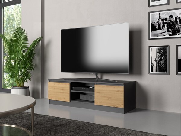 TV ormarić Musecalo 120 (antracit + hrast artisan)