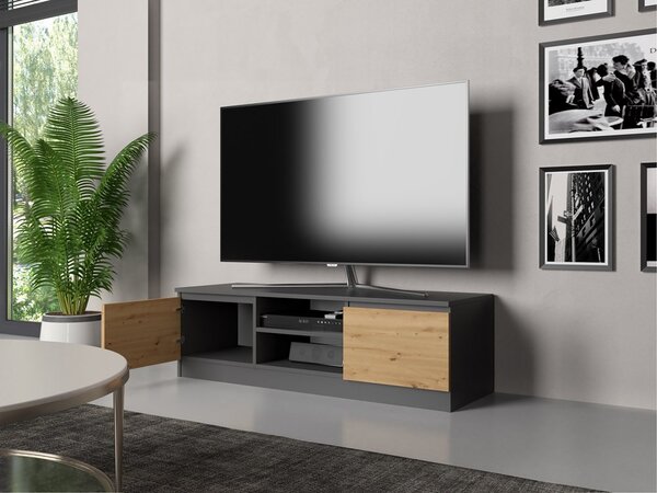 TV ormarić Musecalo 120 (antracit + hrast artisan)