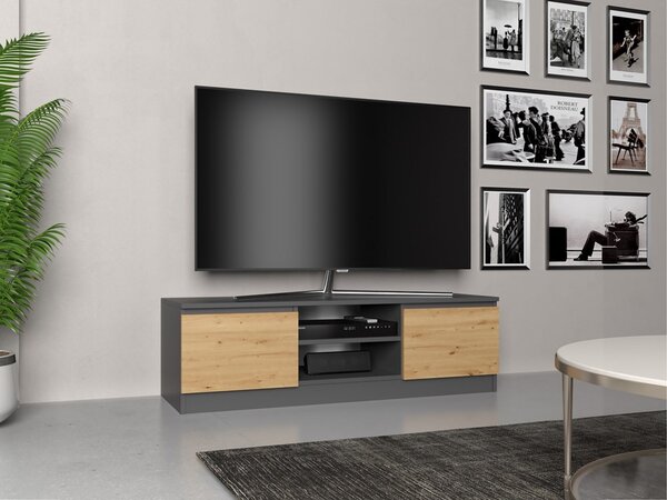TV ormarić Musecalo 120 (antracit + hrast artisan)