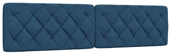 Krevet s madracem plavi 200 x 200 cm od tkanine - Plava / 200 x 200 cm