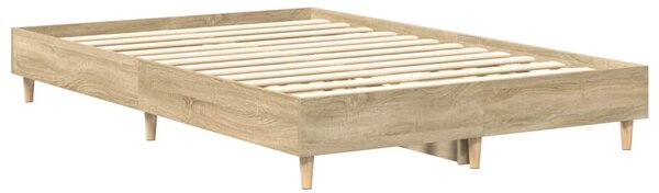 Okvir kreveta bez madraca boja hrasta sonome 140x190 cm - Smeđa / 140 x 190 cm