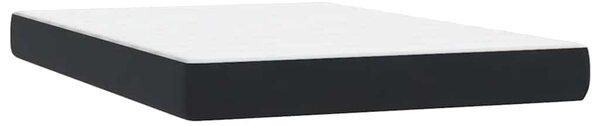 Box spring krevet s madracem crni 160x210 cm baršunasti - Crna / 160 x 210 cm