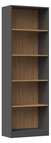 Zondo.hr Regal Refarencios 3 (antracit + hrast artisan). Akcija -22%. 1132619