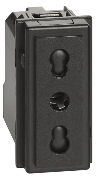 LNOW EURO UTIČNICA 2P+E/16A/250V 1M CRNA KG4180