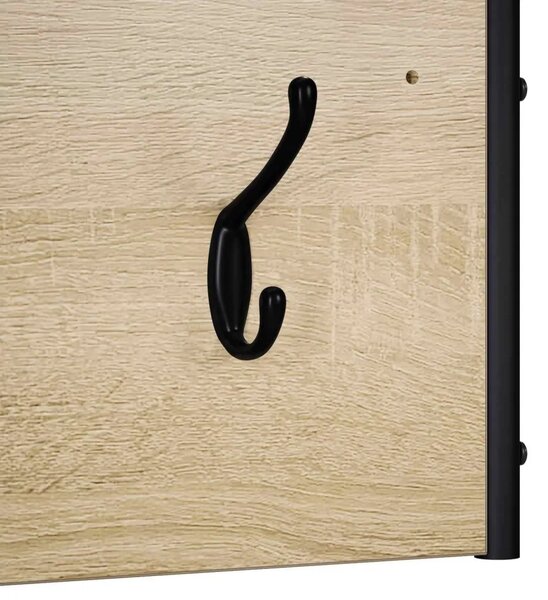 Vješalica za kapute Zidne Hrast sonoma 100 x 30 x 25 cm - Hrast sonoma 100 x 30 x 25 cm