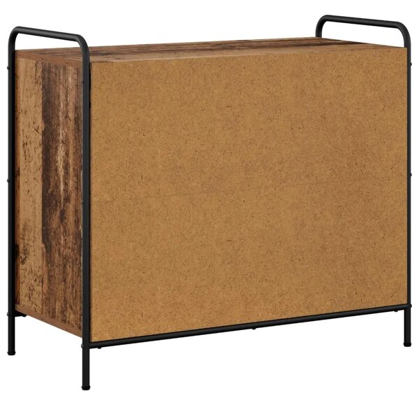 Ormar za cipele 85 x 39 5 x 75 cm Konstruirano drvo Staro drvo - Staro drvo
