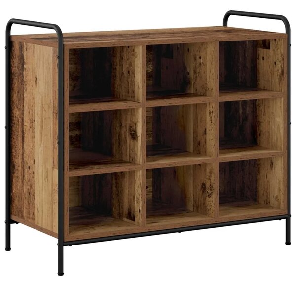 Ormar za cipele 85 x 39 5 x 75 cm Konstruirano drvo Staro drvo - Staro drvo