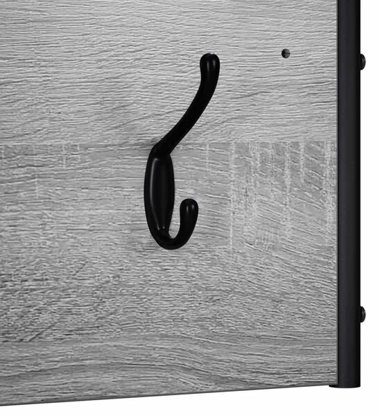 Vješalica za kapute Zidne Siva Sonoma 100 x 30 x 25 cm - Siva Sonoma 100 x 30 x 25 cm