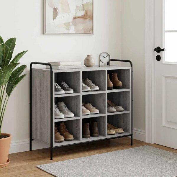 Ormar za cipele 85 x 39 5 x 75 cm Konstruirano drvo Siva Sonoma - Siva Sonoma