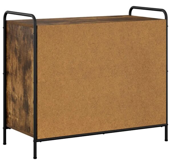 Ormar za cipele 85 x 39 5 x 75 cm Konstruirano drvo - Dimljeni hrast