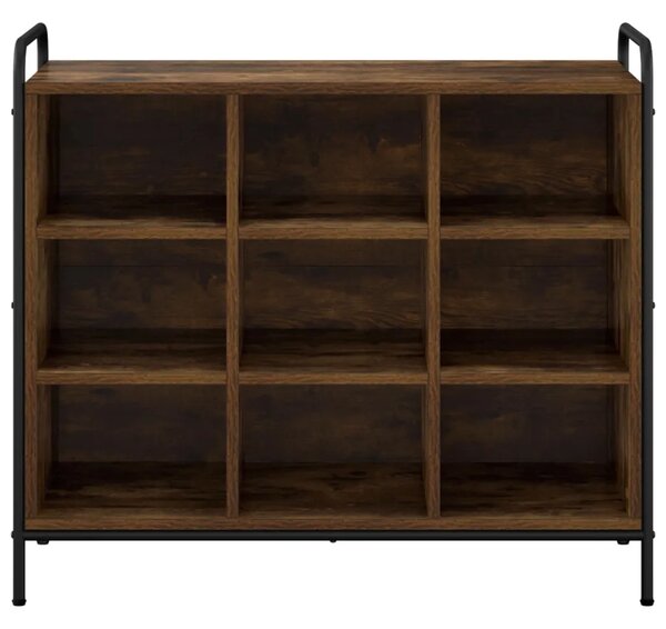 Ormar za cipele 85 x 39 5 x 75 cm Konstruirano drvo - Dimljeni hrast