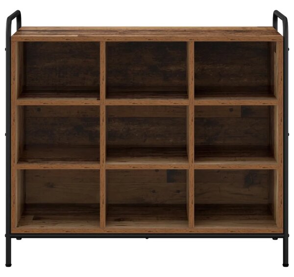 Ormar za cipele 85 x 39 5 x 75 cm Konstruirano drvo Staro drvo - Staro drvo