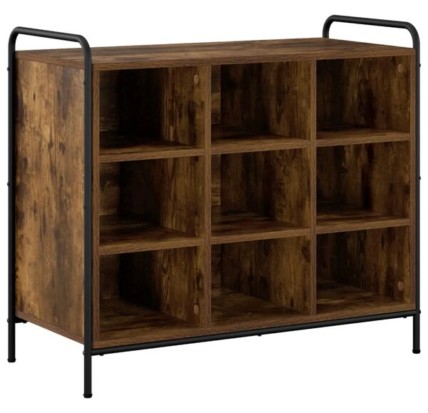 Ormar za cipele 85 x 39 5 x 75 cm Konstruirano drvo - Dimljeni hrast