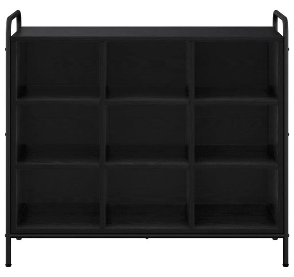 Ormar za cipele 85 x 39 5 x 75 cm Konstruirano drvo Crni hrast - Crni hrast