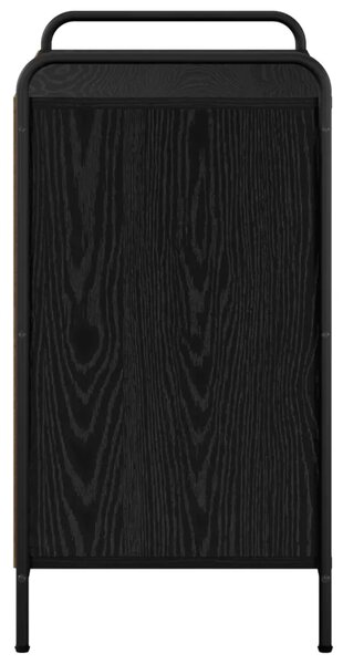 Ormar za cipele 85 x 39 5 x 75 cm Konstruirano drvo Crni hrast - Crni hrast