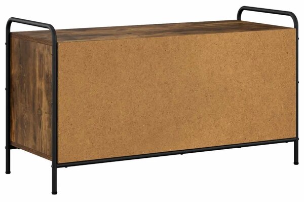 Ormar za cipele 100 x 39 5 x 55 5 cm Konstruirano drvo - Dimljeni hrast