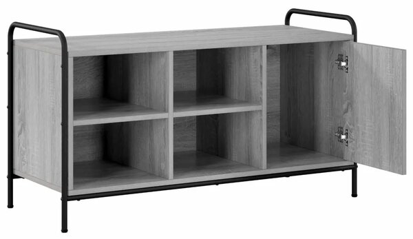 Ormar za cipele 100 x 39 5 x 55 5 cm Konstruirano drvo - Siva Sonoma