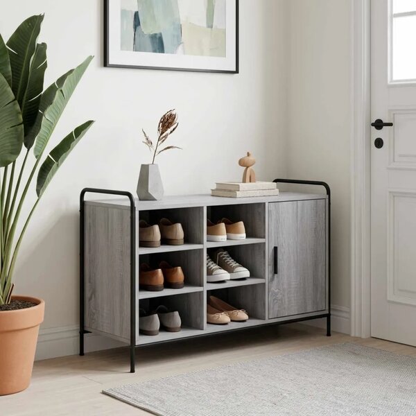 Ormar za cipele 100 x 39 5 x 55 5 cm Konstruirano drvo - Siva Sonoma
