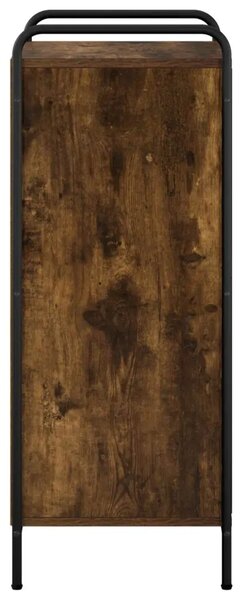 Ormar za cipele 51 x 36 5 x 93 cm Konstruirano drvo - Dimljeni hrast 51 x 36 5 x 93 cm 4 etaže s vratima