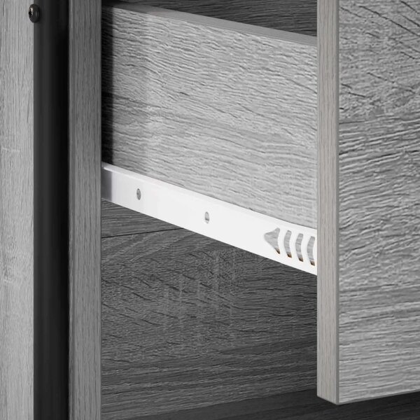 Ormar za cipele 51 x 36 5 x 93 cm Konstruirano drvo Siva Sonoma - Siva Sonoma 51 x 36 5 x 93 cm 1 ladica i 3 police