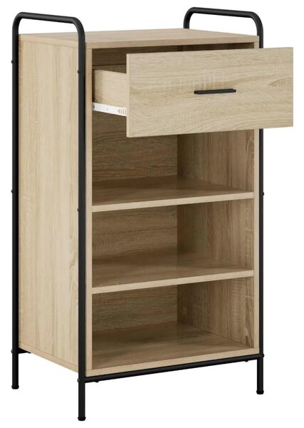 Ormar za cipele 51 x 36 5 x 93 cm Konstruirano drvo - Hrast sonoma 51 x 36 5 x 93 cm 1 ladica i 3 police