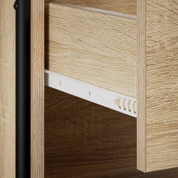 Ormar za cipele 76 x 36 5 x 93 cm Konstruirano drvo - Hrast sonoma 76 x 36 5 x 93 cm 1 ladica i 3 police