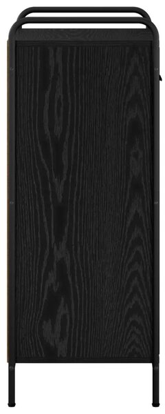 Ormar za cipele 51 x 36 5 x 93 cm Konstruirano drvo Crni hrast - Crni hrast 51 x 36 5 x 93 cm 1 ladica i 3 police