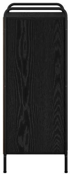 Ormar za cipele 51 x 36 5 x 93 cm Konstruirano drvo Crni hrast - Crni hrast 51 x 36 5 x 93 cm 4 police bez vrata