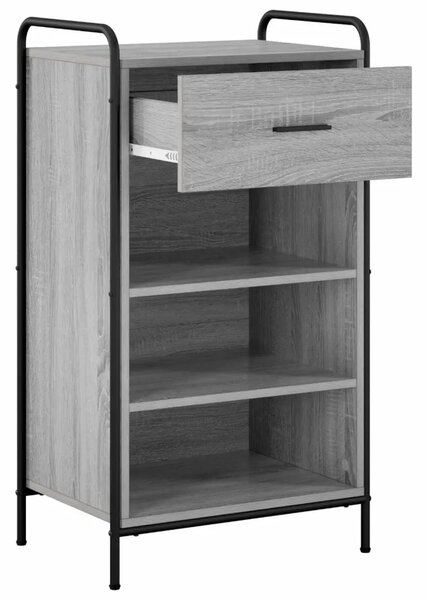 Ormar za cipele 51 x 36 5 x 93 cm Konstruirano drvo Siva Sonoma - Siva Sonoma 51 x 36 5 x 93 cm 1 ladica i 3 police