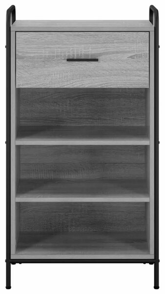 Ormar za cipele 51 x 36 5 x 93 cm Konstruirano drvo Siva Sonoma - Siva Sonoma 51 x 36 5 x 93 cm 1 ladica i 3 police