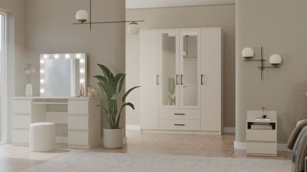 Zondo.hr Ormar za garderobu Rigidez 3 (kašmir) (s ogledalom). Akcija -19%. 1132698