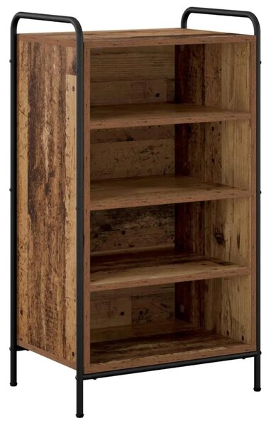 Ormar za cipele 51 x 36 5 x 93 cm Konstruirano drvo Staro drvo - Staro drvo 51 x 36 5 x 93 cm 4 police bez vrata