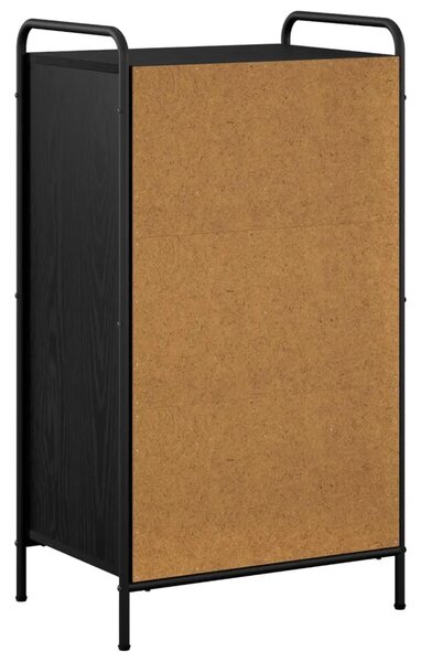 Ormar za cipele 51 x 36 5 x 93 cm Konstruirano drvo Crni hrast - Crni hrast 51 x 36 5 x 93 cm 4 police bez vrata