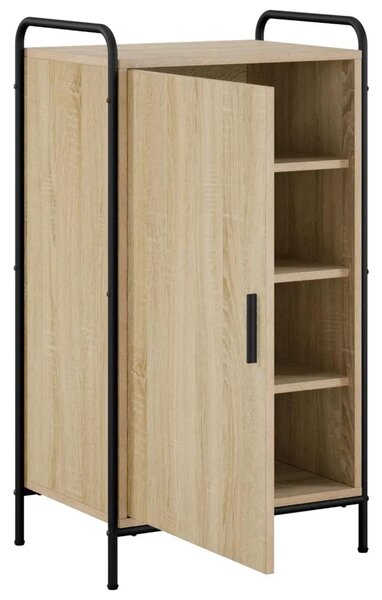 Ormar za cipele 51 x 36 5 x 93 cm Konstruirano drvo - Hrast sonoma 51 x 36 5 x 93 cm 4 etaže s vratima