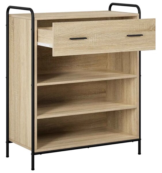 Ormar za cipele 76 x 36 5 x 93 cm Konstruirano drvo - Hrast sonoma 76 x 36 5 x 93 cm 1 ladica i 3 police