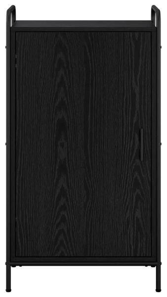 Ormar za cipele 51 x 36 5 x 93 cm Konstruirano drvo Crni hrast - Crni hrast 51 x 36 5 x 93 cm 4 etaže s vratima
