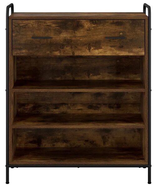 Ormar za cipele 76 x 36 5 x 93 cm Konstruirano drvo - Dimljeni hrast 76 x 36 5 x 93 cm 1 ladica i 3 police