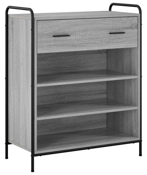 Ormar za cipele 76 x 36 5 x 93 cm Konstruirano drvo Siva Sonoma - Siva Sonoma 76 x 36 5 x 93 cm 1 ladica i 3 police