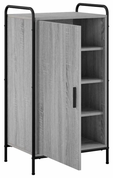 Ormar za cipele 51 x 36 5 x 93 cm Konstruirano drvo Siva Sonoma - Siva Sonoma 51 x 36 5 x 93 cm 4 etaže s vratima
