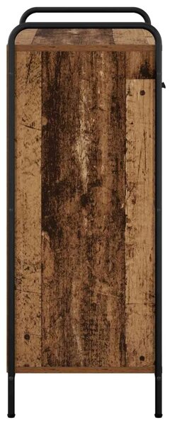 Ormar za cipele 76 x 36 5 x 93 cm Konstruirano drvo Staro drvo - Staro drvo 76 x 36 5 x 93 cm 1 ladica i 3 police