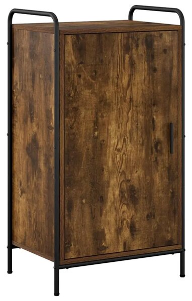 Ormar za cipele 51 x 36 5 x 93 cm Konstruirano drvo - Dimljeni hrast 51 x 36 5 x 93 cm 4 etaže s vratima