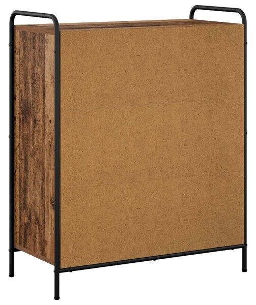 Ormar za cipele 76 x 36 5 x 93 cm Konstruirano drvo Staro drvo - Staro drvo 76 x 36 5 x 93 cm 1 ladica i 3 police