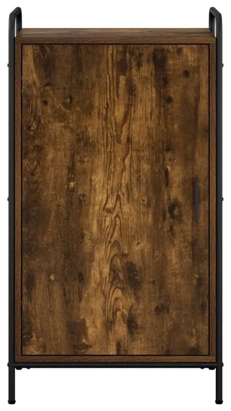 Ormar za cipele 51 x 36 5 x 93 cm Konstruirano drvo - Dimljeni hrast 51 x 36 5 x 93 cm 4 etaže s vratima